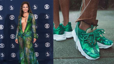 jlo sneakers versace|JLo Versace dress 2020.